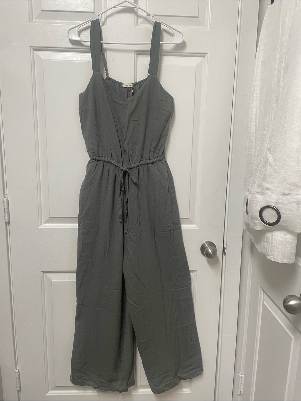 Olive Grey Olive Green Jumpsuit with Adjustable Straps NWT